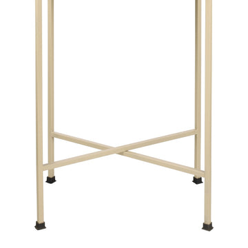Sterling 26.25" Industrial Classic Metal Foldable Rectangular End Table and Side Table with Removable Tray Top